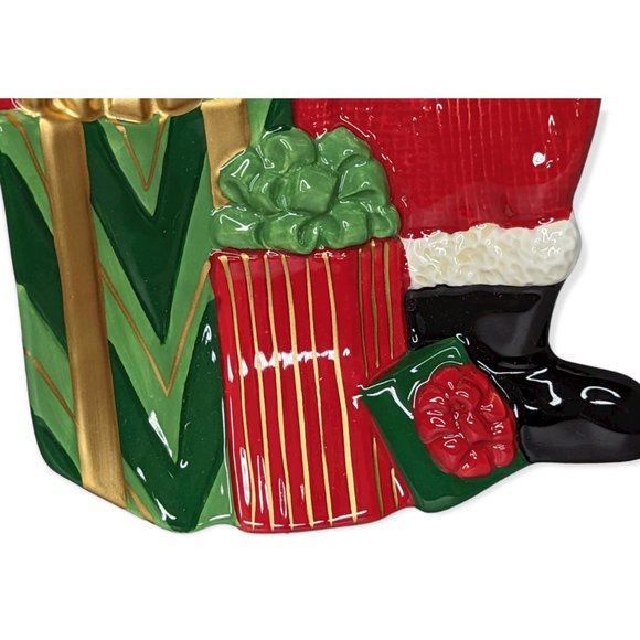 Fitz & Floyd Essential Snack Therapy Santa Plate - Picture 5 of 11